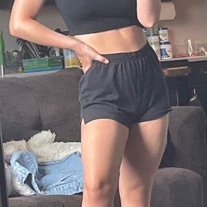 Black soffe shorts
